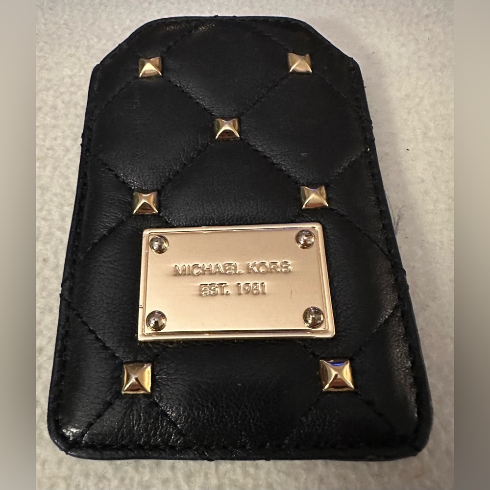 Michael Kors Quilted Leather Phone Case
